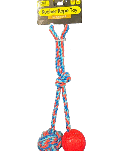 Rubber Rope Toy for Tug & Pull