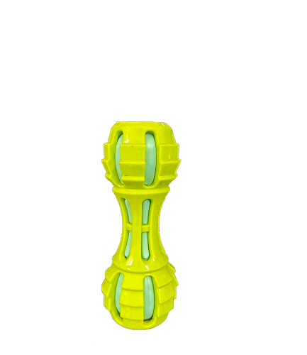 Rubber Squeaky Dumbbell Toy