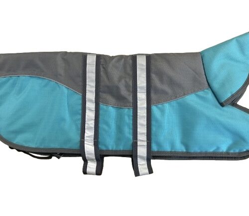 Turquoise Waterproof Dog Coat